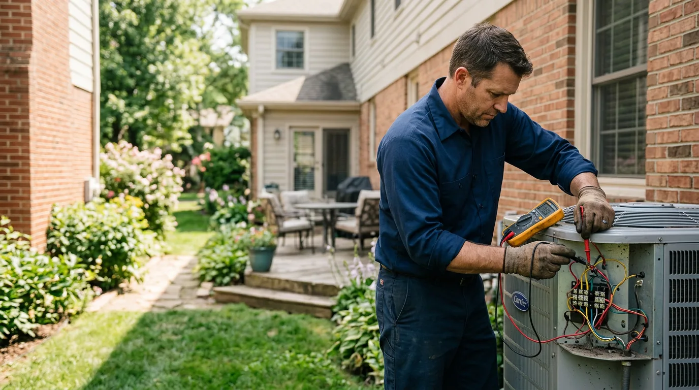 HVAC technician working near Mount Vernon, WA